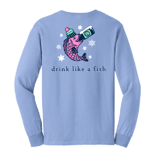 Red Jug Pub Brockport Drink Like a Fish Winter Long Sleeve – RED
