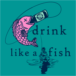 Red Jug Pub Oneonta "Drink Like A Fisherman" T-Shirt