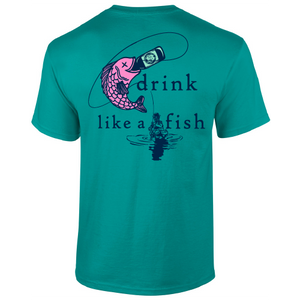 Red Jug Pub Brockport "Drink Like A Fisherman" T-Shirt