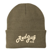 Load image into Gallery viewer, Red Jug Pub Script Winter Beanie
