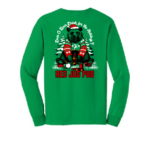 Red Jug Pub Oneonta Holiday Bear LST