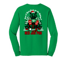 Load image into Gallery viewer, Red Jug Pub Binghamton Holiday Bear LST
