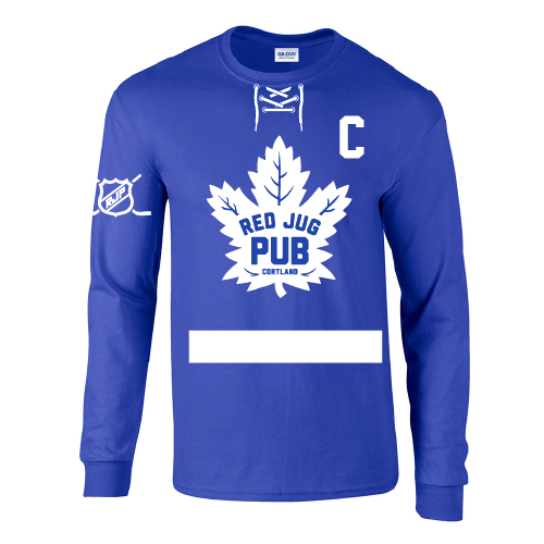 Red Jug Pub Cortland Leafs Long Sleeve T-Shirt
