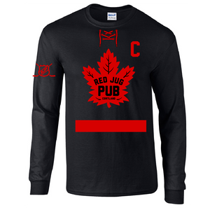 Red Jug Pub Cortland Leafs Long Sleeve T-Shirt