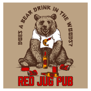 Red Jug Pub Brockport "Does A Bear?" T-Shirt