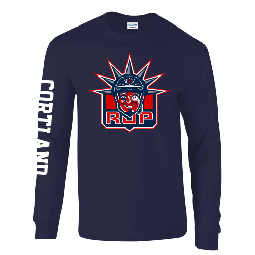 Red Jug Pub Cortland New York Hockey Long Sleeve T-Shirt