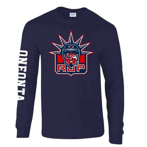 Red Jug Pub Oneonta New York Hockey Long Sleeve T-Shirt