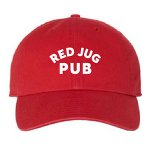 Load image into Gallery viewer, Red Jug Pub Arched Logo Dad Hat
