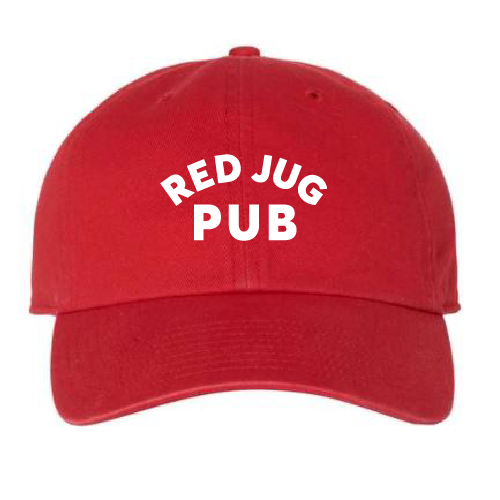 Red Jug Pub Arched Logo Dad Hat