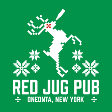 Load image into Gallery viewer, Red Jug Pub Oneonta Holiday Bear LST
